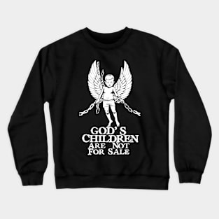 Gods children are not for Sale, Chain Crewneck Sweatshirt